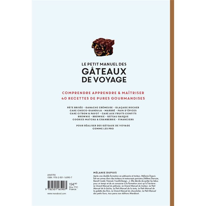 Le petit manuel des gâteaux de voyage - Marabout - Livre de cuisine - - La Guilde Culinaire