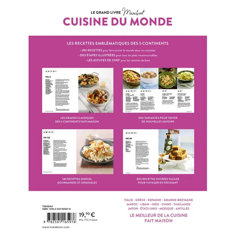 Le grand livre marabout de la cuisine du monde - Marabout - Livre de cuisine - - La Guilde Culinaire