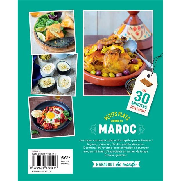 Petits plats comme au Maroc ! - Marabout - Livre de cuisine - - La Guilde Culinaire