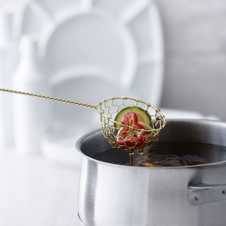 Épuisette à fondue en laiton - Trudeau - Service à fondue - - La Guilde Culinaire