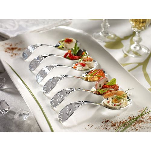 Cuillère Baroque métallisée - paquet 50 - Solia - Service de table jetable - - La Guilde Culinaire
