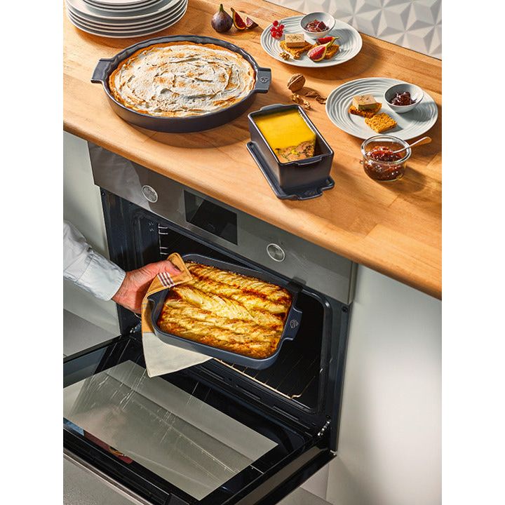 APPOLIA - Plat four en céramique rectangle écru 25cm-10" - Peugeot - Plat pour four - - La Guilde Culinaire