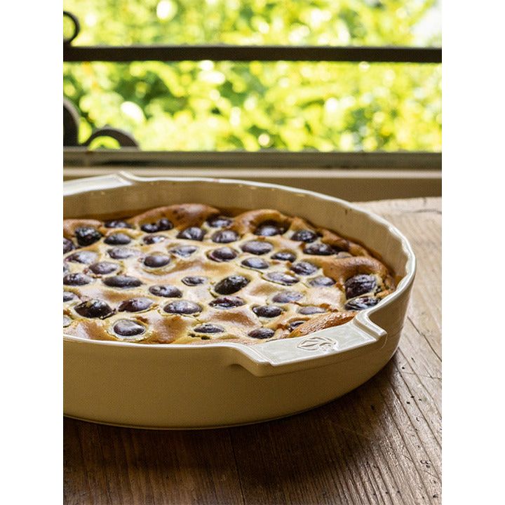 APPOLIA - Tourtière en céramique Écru 28cm-11" * ! - Peugeot - Moule à tarte et quiche - - La Guilde Culinaire