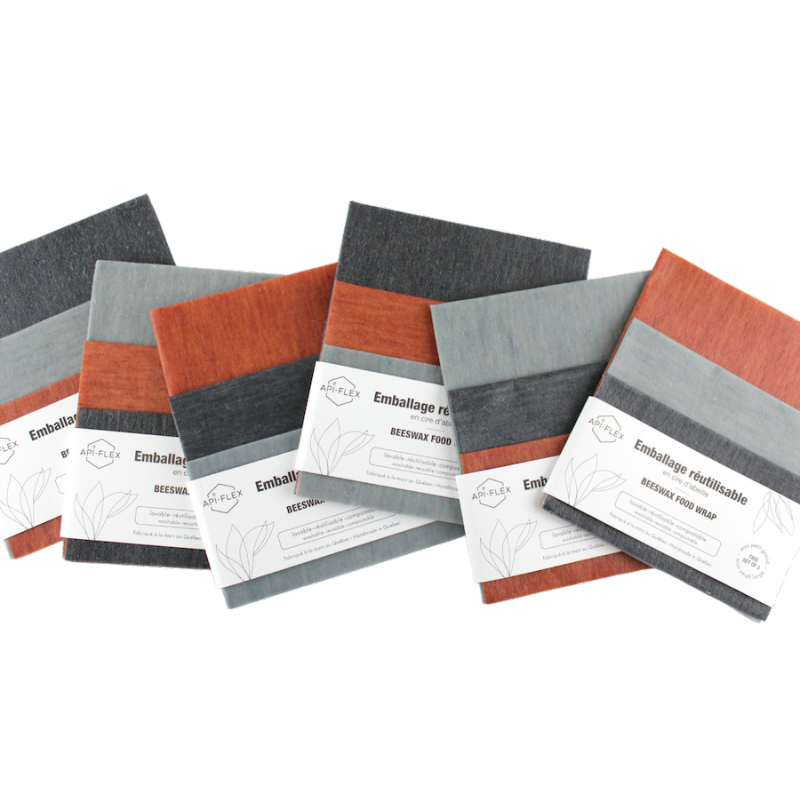 Trio API-FLEX variés COLLECTION NATURE - Couleurs Variées - Api-Flex - Emballage alimentaire - - La Guilde Culinaire