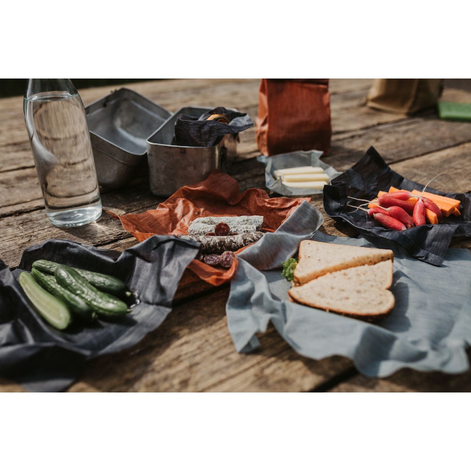 Trio API-FLEX variés COLLECTION NATURE - Terre brûlée - Api-Flex - Emballage alimentaire - - La Guilde Culinaire