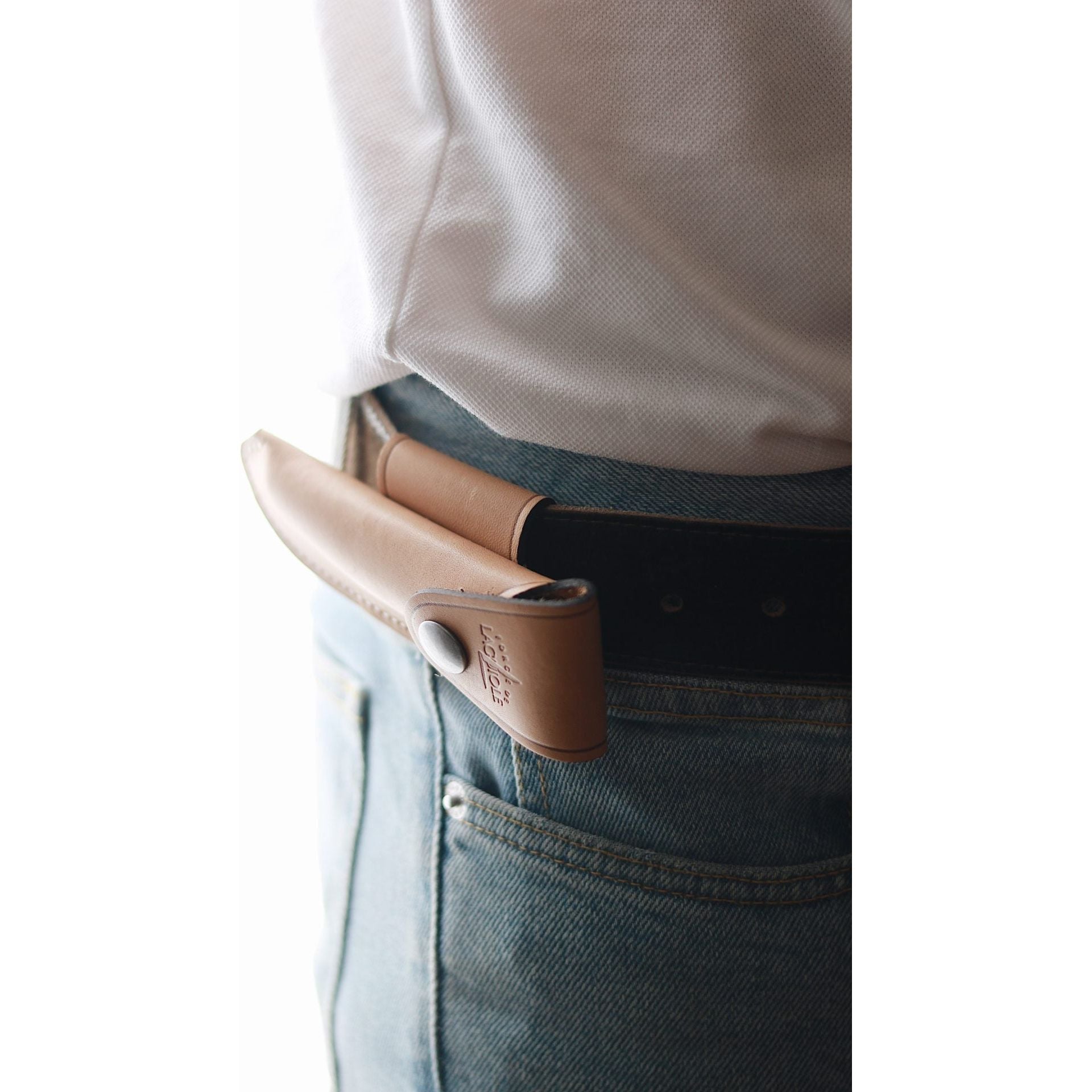 Etui en Cuir Buron 12 cm – Laguiole - Laguiole - Couteau de poche - - La Guilde Culinaire