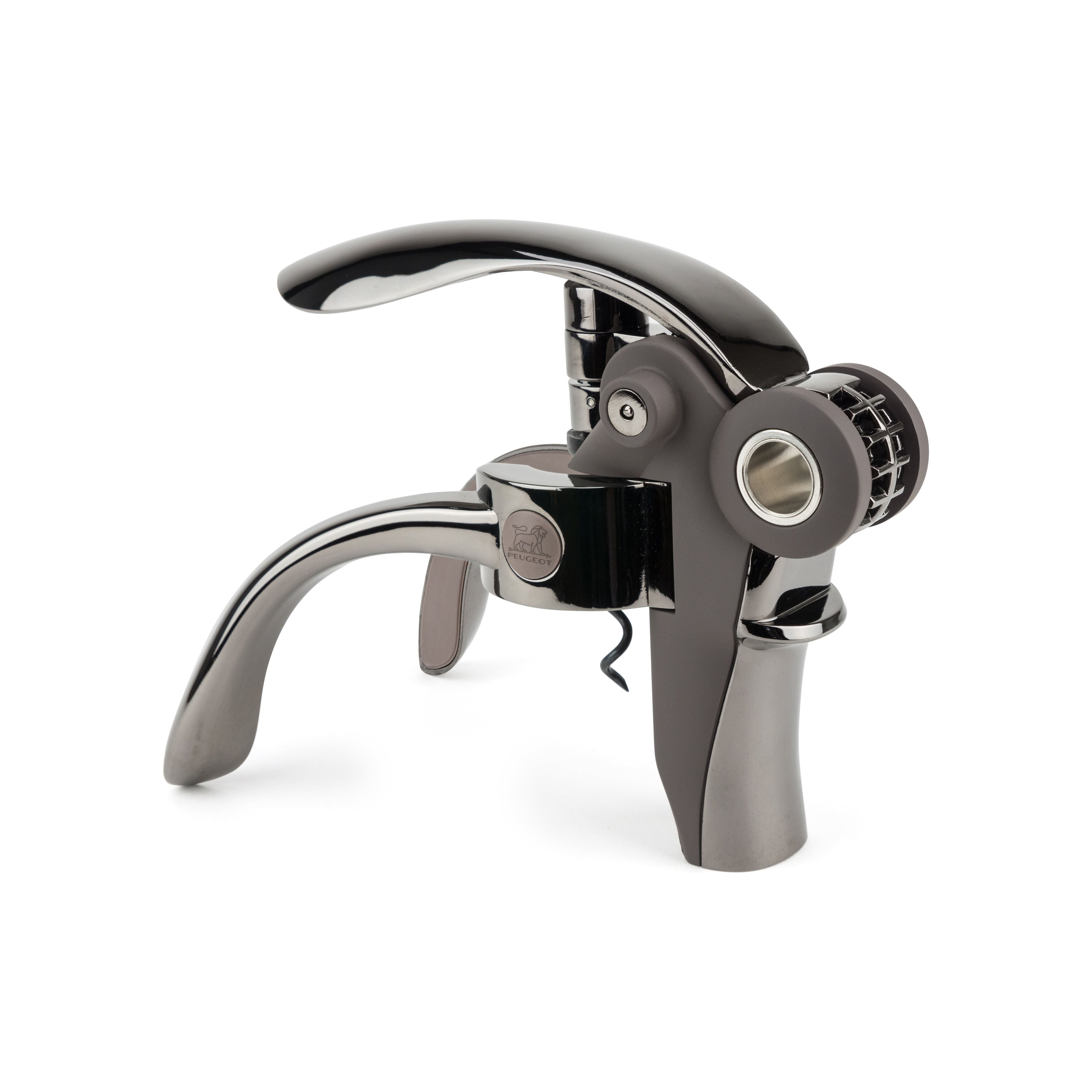 Tire-bouchon à levier Basalte avec coupe-capsule 14 cm - Baltaz Peugeot - Peugeot - Tire-bouchon - - La Guilde Culinaire