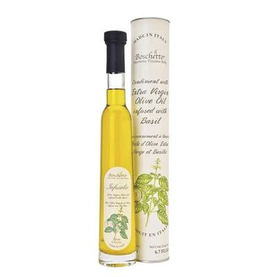 Huile d'olive infusée au Basilic - 200 ml - Boschi 1961 - Huile d'olive - - La Guilde Culinaire
