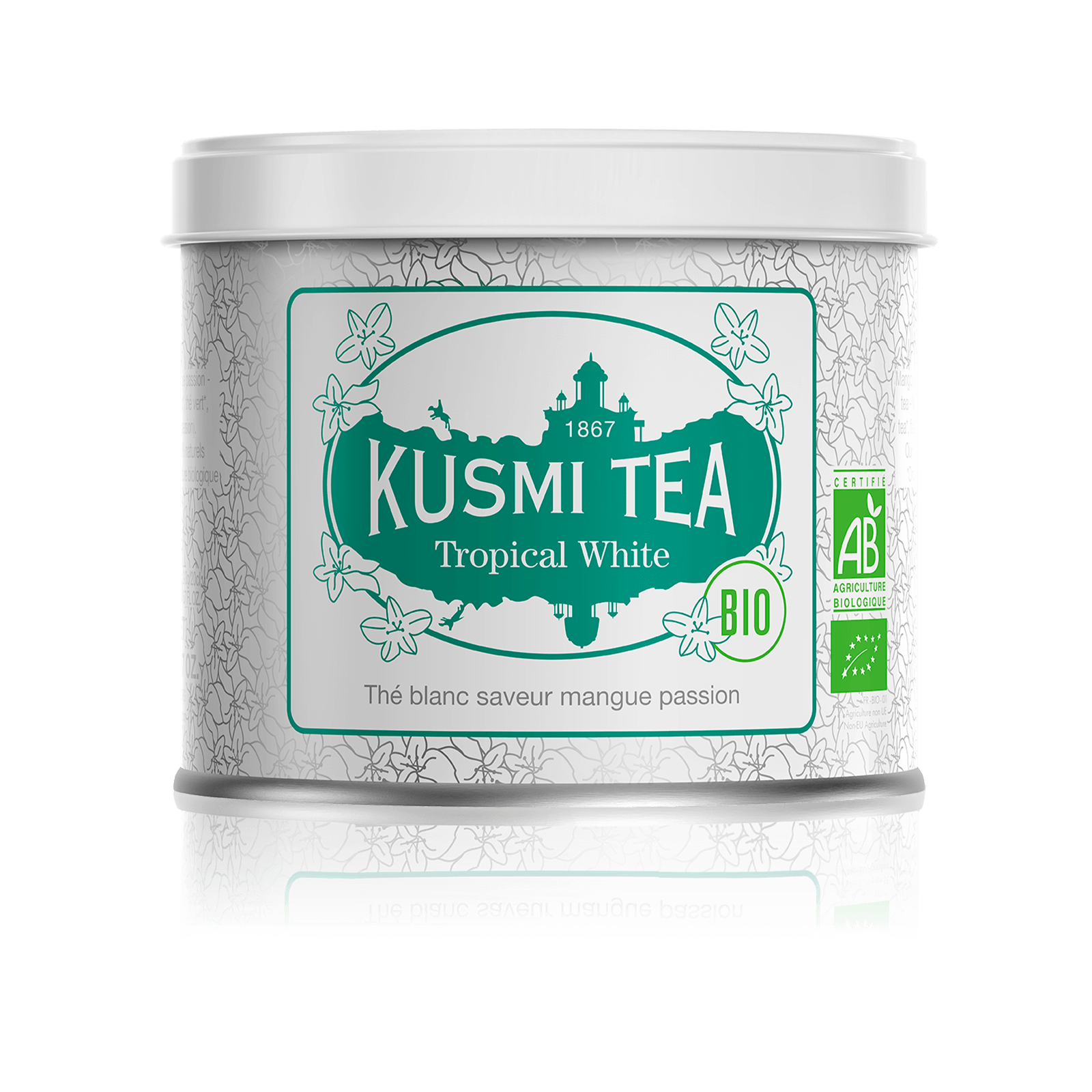 Thé Blanc Tropical - Boîte métal 90g - Kusmi Tea - Thé et infusion - - La Guilde Culinaire