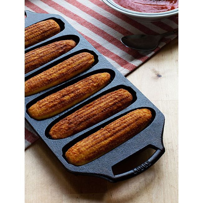 Plat pour Maïs en fonte - Lodge - Plat pour maïs - - La Guilde Culinaire