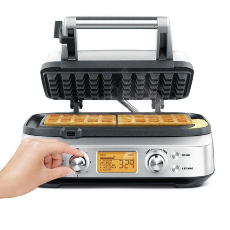 Gaufrier Pro MPM MGO-25 – 2 Gaufres Belges Épaisses – Plaques Antiadhésives, 1000W