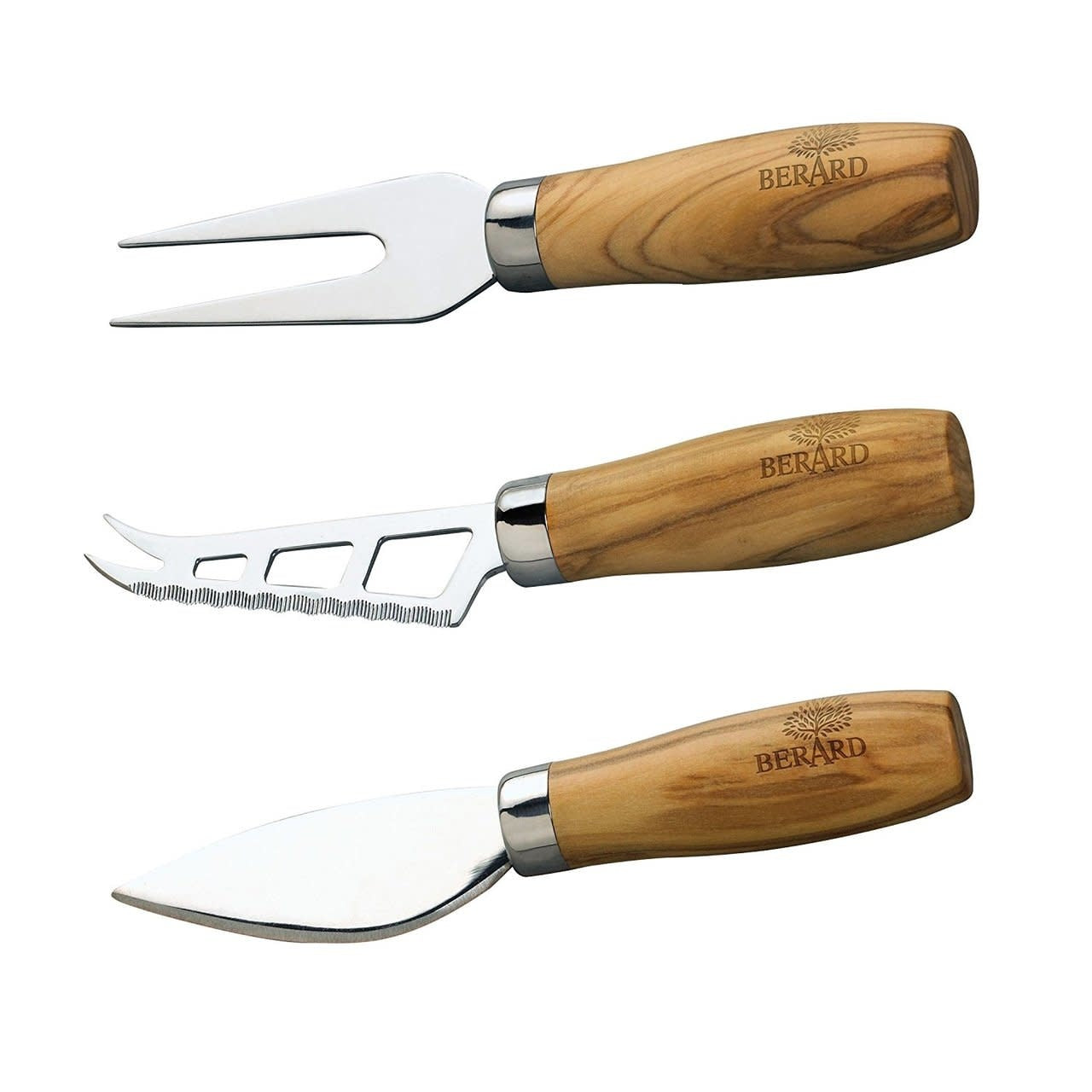 Couteau à Fromage En Barbotine – Manche Porcelaine Verte, Lame Inox