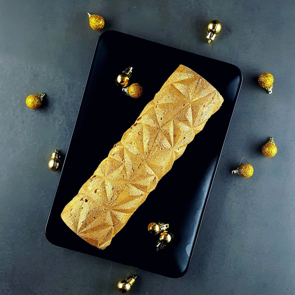 Moule Bûche 3D Diamond - SilikoMart - Moule à bûche - - La Guilde Culinaire