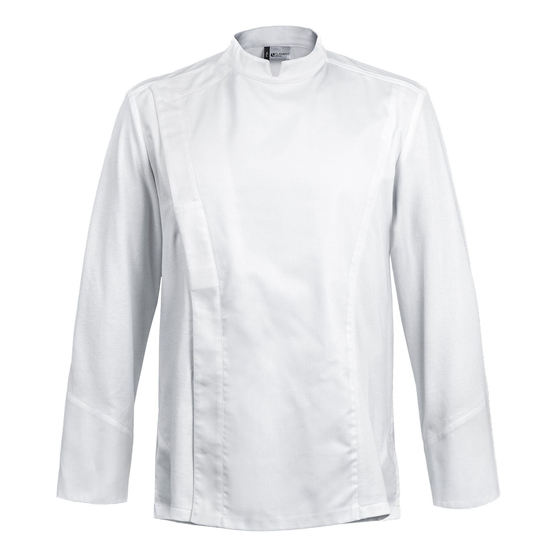 Veste de cuisine C-ONE Blanc Longues T00 - UE XS-40/42 - US 31/33 - Clement Design - Veste cuisine homme - CONE BLANC ML T00 - La Guilde Culinaire