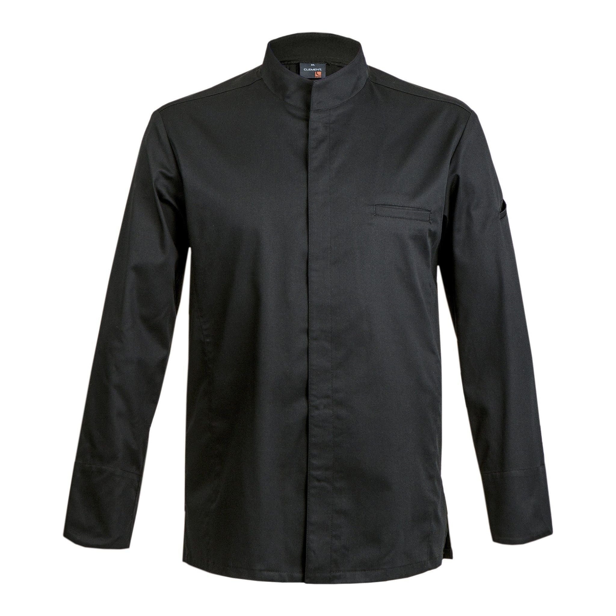 Veste de cuisine Catane ! Noir Longues T0 - UE S-42/44 - US 34/35 - Clement Design - Veste cuisine homme - CATANE NOIR ML T0 - La Guilde Culinaire