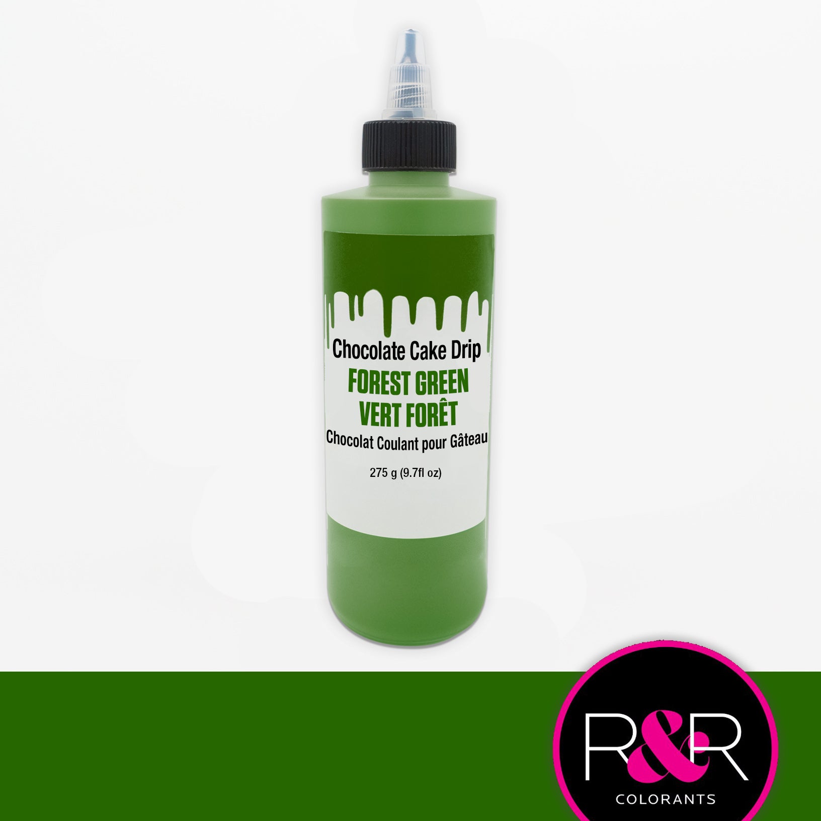 Chocolat Coulant pour Gâteau “Cake Drip” Vert Forêt - 275g - Roxy & Rich - Chocolat coulant pour gâteau - - La Guilde Culinaire