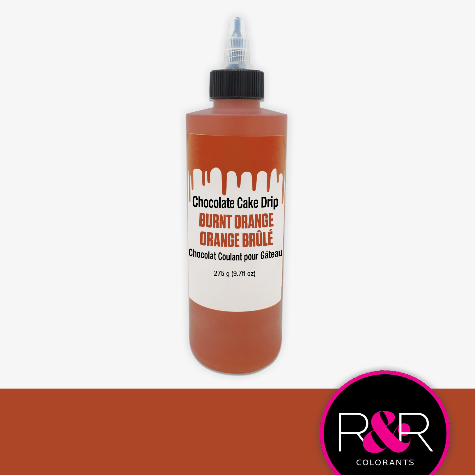 Chocolat Coulant pour Gâteau “Cake Drip” Orange Brûlé - 275g - Roxy & Rich - Chocolat coulant pour gâteau - - La Guilde Culinaire