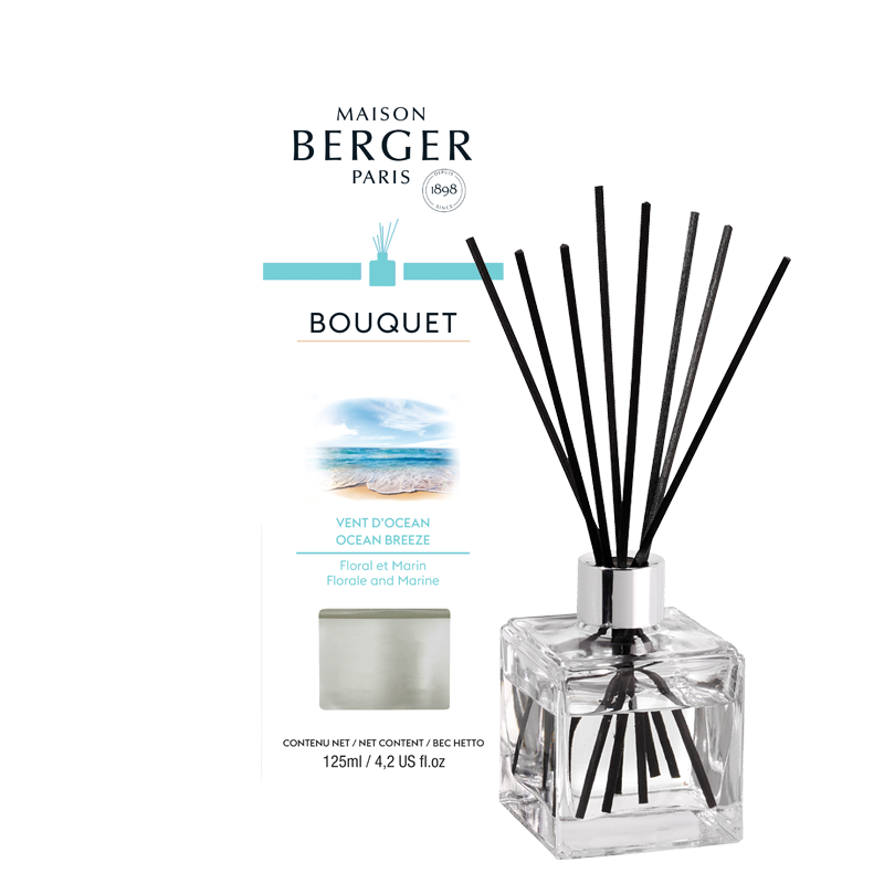 Bouquet parfumé Cube – Vent d’océan    - Maison Berger Paris - Parfums d'ambiance - 