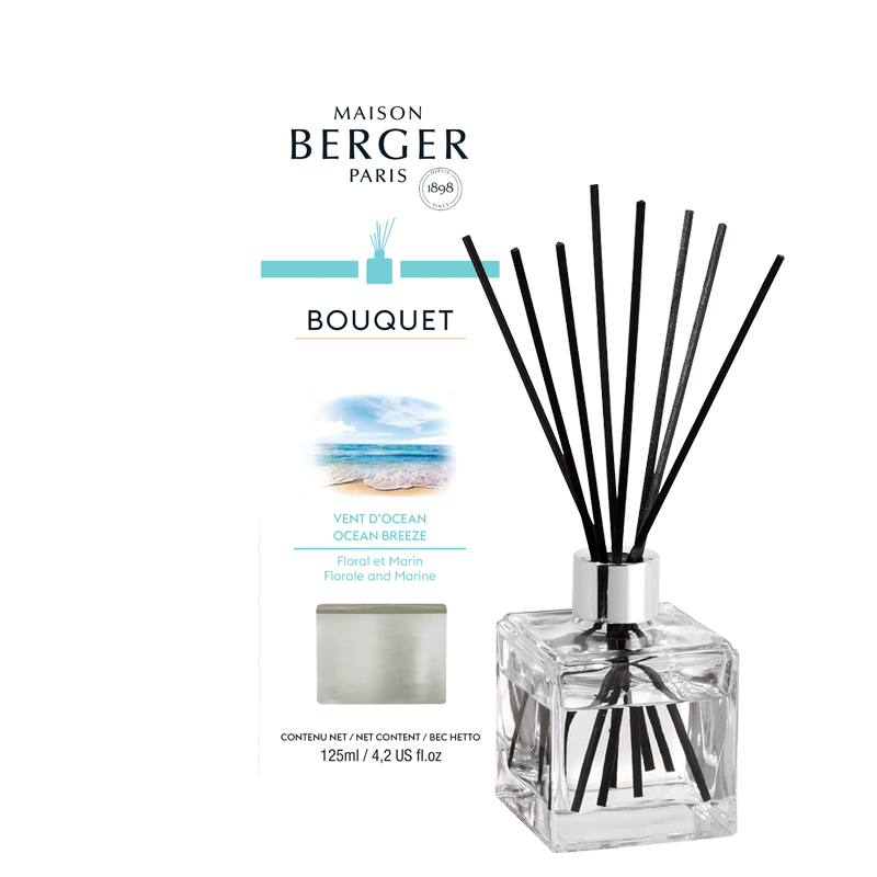 Bouquet parfumé Cube – Vent d’océan * - Maison Berger Paris - Bouquet parfumé - - La Guilde Culinaire