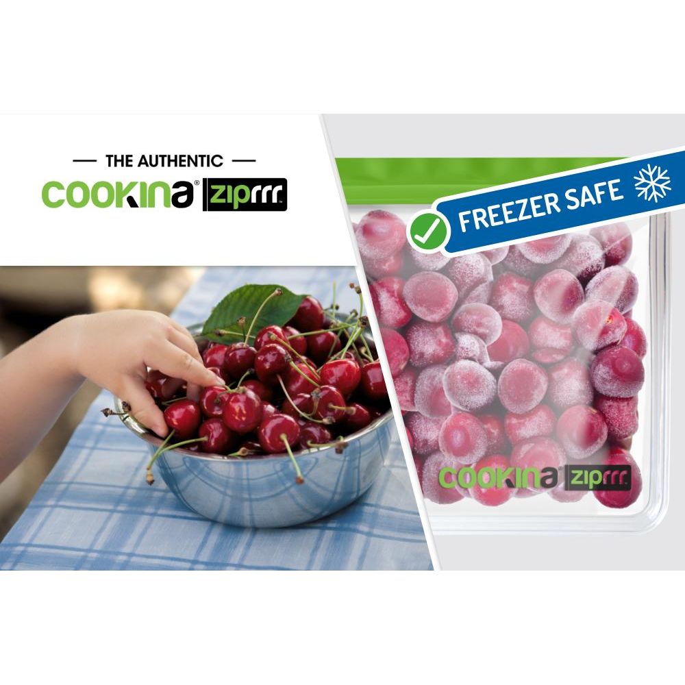 Cookina ZIPRRR - Sacs réutilisables à sandwich * - Cookina - Emballage alimentaire - - La Guilde Culinaire