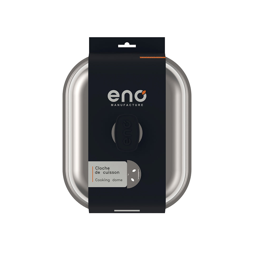 Cloche rectangulaire en acier inoxydable poli pour Plancha - ENO - Accessoire pour plancha - - La Guilde Culinaire