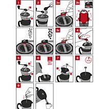 Paris Press - Moulin à café et cafetière à piston 2 en 1 - Peugeot - Cafetière à piston - - La Guilde Culinaire