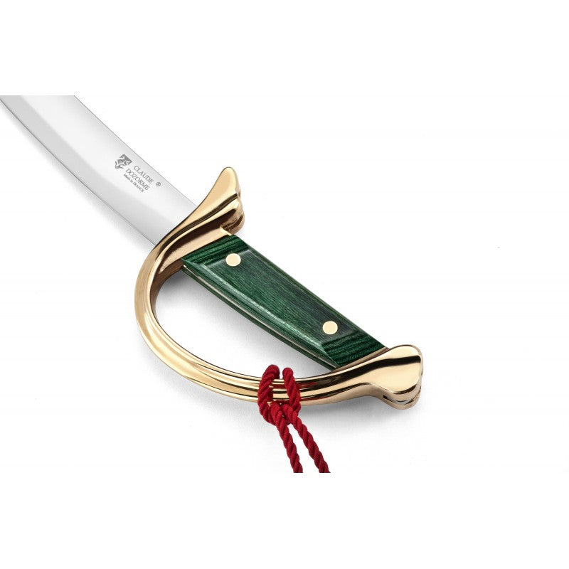 Sabre à champagne - Lafayette manche lamina vert - Claude Dozorme - Claude Dozorme - Sabre à champagne - - La Guilde Culinaire