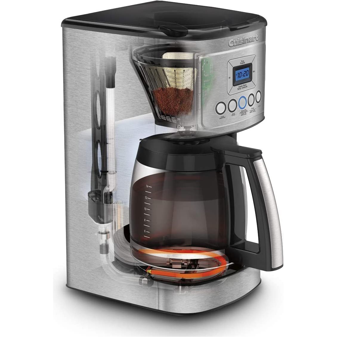Cafetière programmable 14 Tasses PERFECTEMP - Cuisinart - Cafetière à filtre - - La Guilde Culinaire