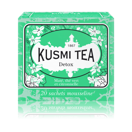 Thé Bien-être - Détox ! Étui 20 sachets mousseline 44gr - Kusmi Tea - Thé et infusion - - La Guilde Culinaire