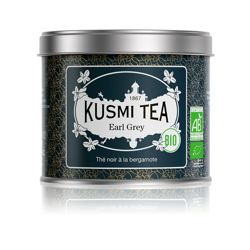 Thé Noir Earl Grey Boîte métal 100g - Kusmi Tea - Thé et infusion - KM0475 - La Guilde Culinaire