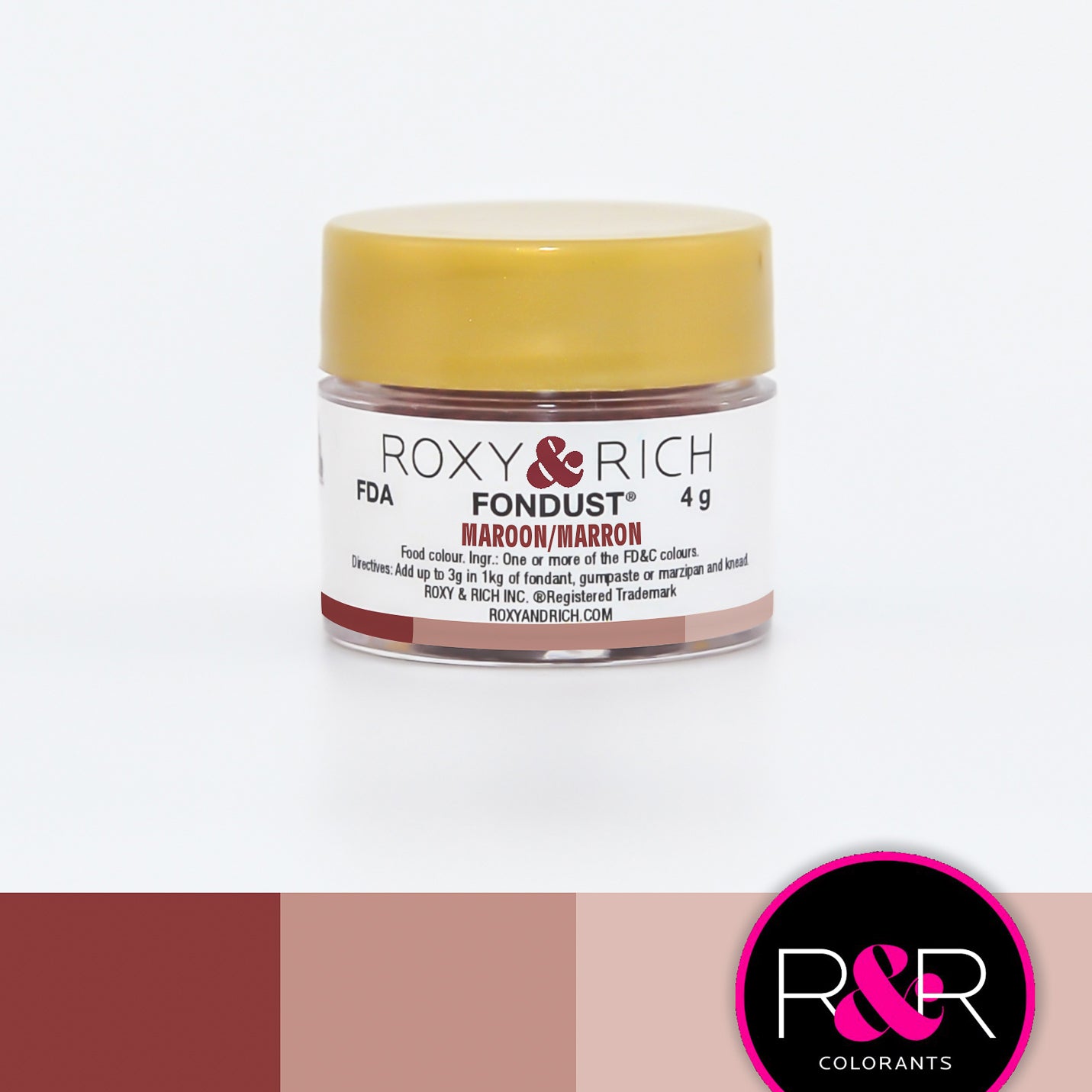 Colorant FONDUST Marron - Roxy & Rich - Colorant alimentaire hydrosoluble - - La Guilde Culinaire