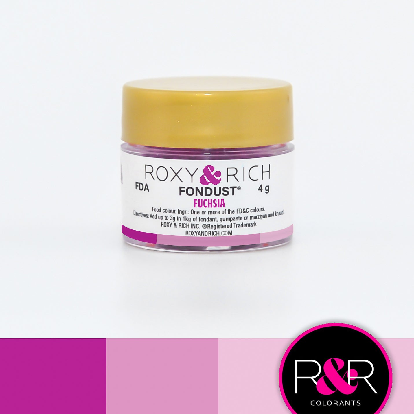 Colorant FONDUST Fushia - Roxy & Rich - Colorant alimentaire hydrosoluble - - La Guilde Culinaire