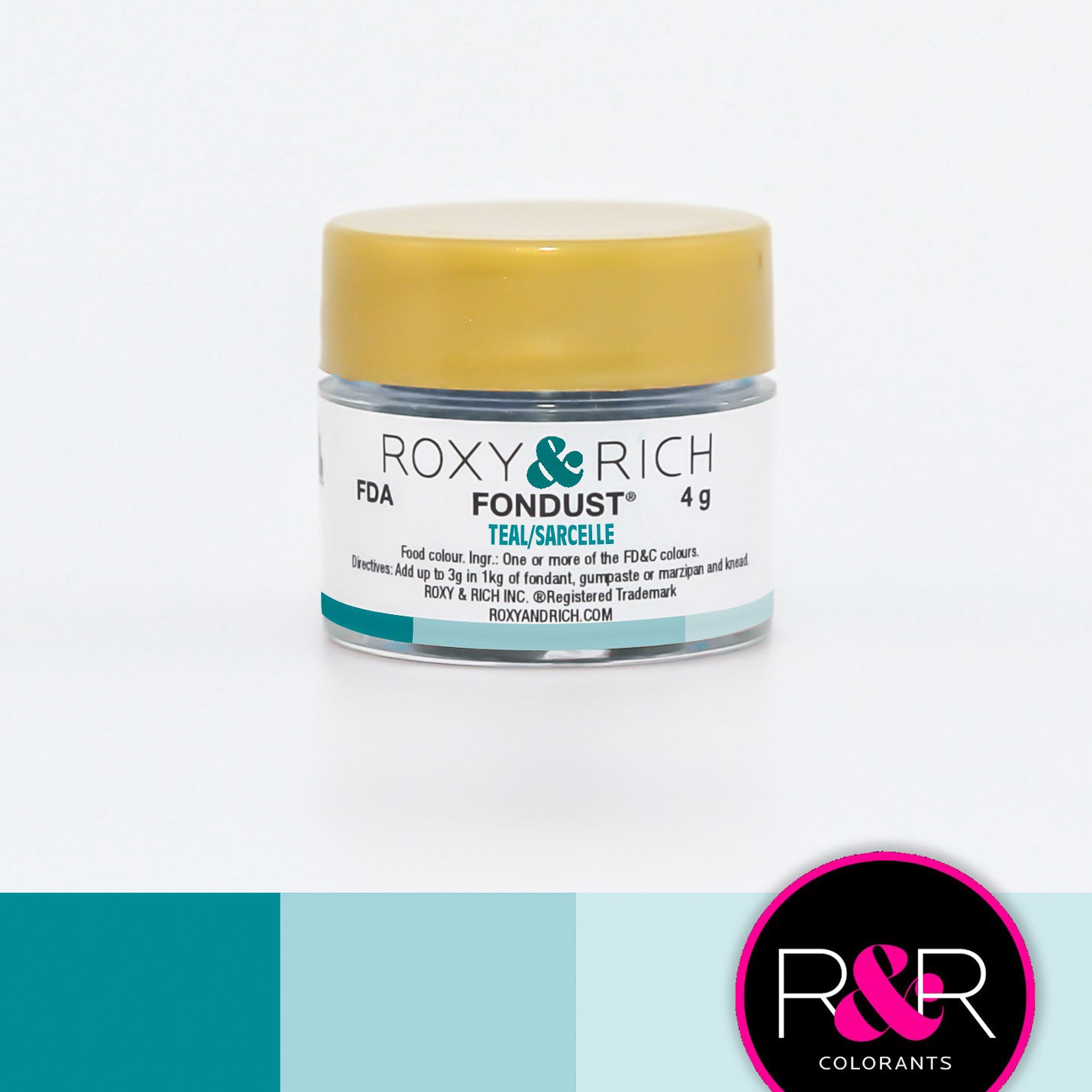 Colorant FONDUST Sarcelle - Roxy & Rich - Colorant alimentaire hydrosoluble - - La Guilde Culinaire