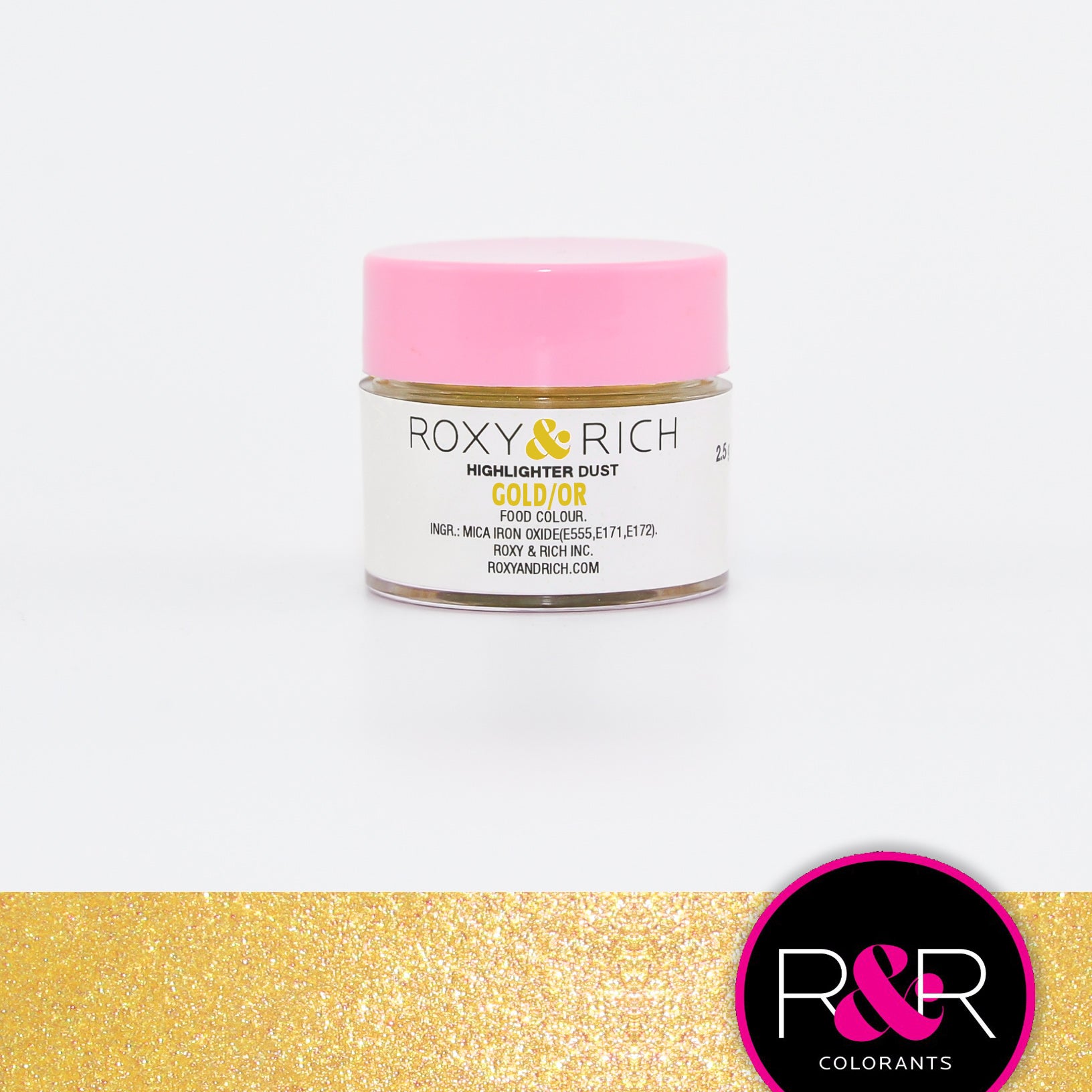 Poudre Highlighter couleur Or    - Roxy & Rich - Poudre Highlighter - 