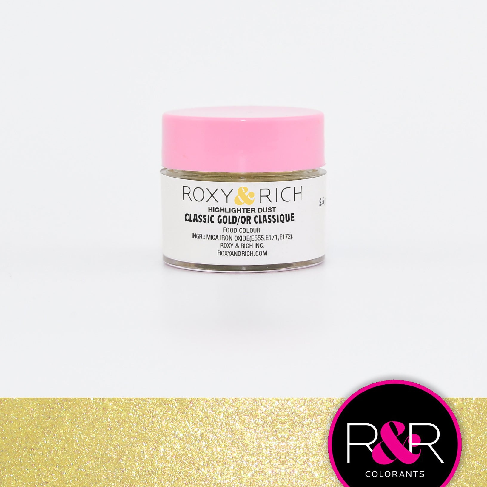 Poudre Highlighter couleur Or Classique - Roxy & Rich - Poudre Highlighter - - La Guilde Culinaire