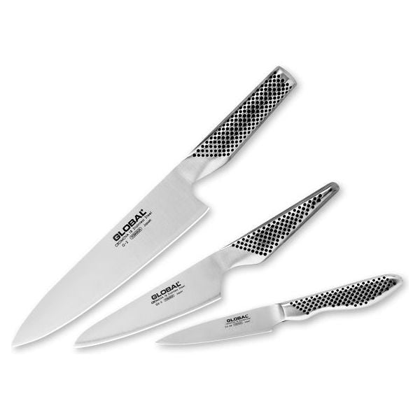Global - Ensemble de couteaux Global G2338 - 3 pièces - Global - Couteau de Chef - - La Guilde Culinaire