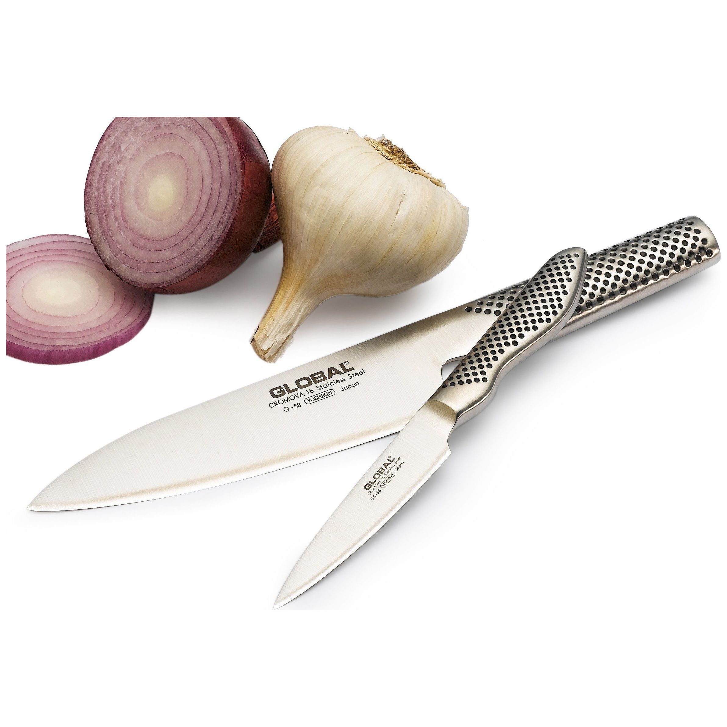 Global - Ensemble de couteaux Global G5838 - 2 pièces - Global - Couteau de Chef - - La Guilde Culinaire