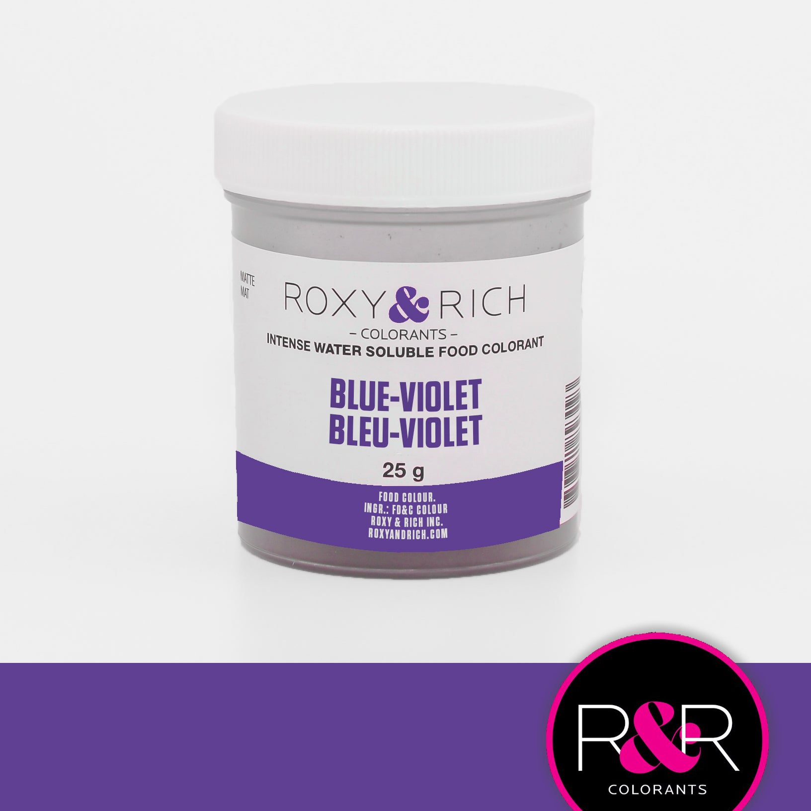Colorant alimentaire hydrosoluble Bleu-Violet - Roxy & Rich - Colorant alimentaire hydrosoluble - - La Guilde Culinaire