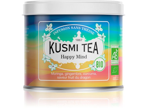 Happy Mind - Infusion BIO - Boîte métal 100g    - Kusmi Tea - Thé et infusion - 