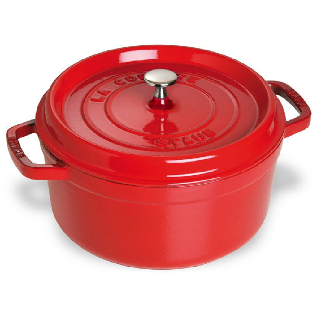 Cocotte ronde en fonte 28 cm - 6,7 L ! Cerise - Staub - Cocotte - 40509-852 / 1033400 - La Guilde Culinaire