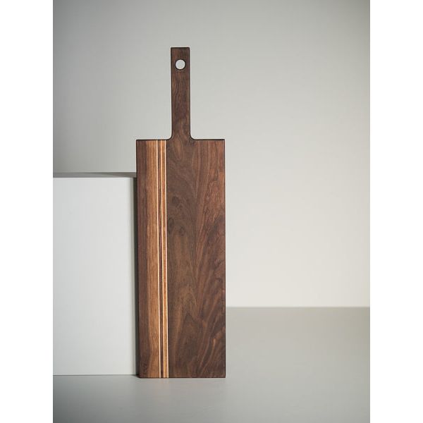 Planche à Poignée ( 22’’ x 6’’ x 0,75’’ ) Noyer - Arbol - Plateau de service - PL-040N - La Guilde Culinaire
