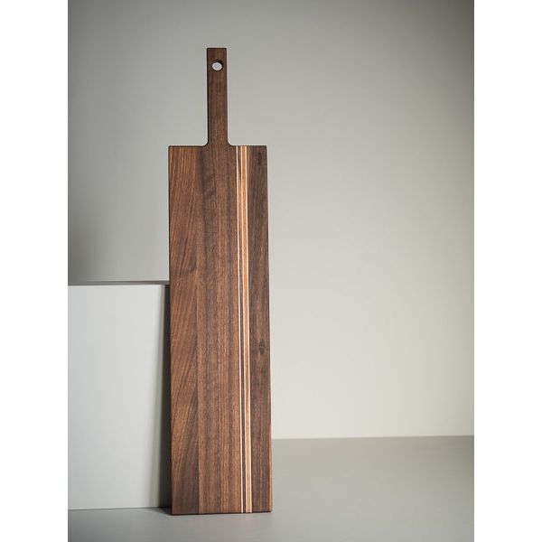 Planche à Poignée ( 28’’ x 6’’ x 0,75’’ ) Noyer - Arbol - Plateau de service - PL-041N - La Guilde Culinaire
