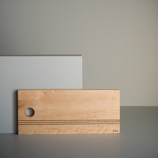 Planche à Saucissons ( 15’’ x 6,5’’ x 0,75’’ ) Érable - Arbol - Plateau de service - PL-022E - La Guilde Culinaire