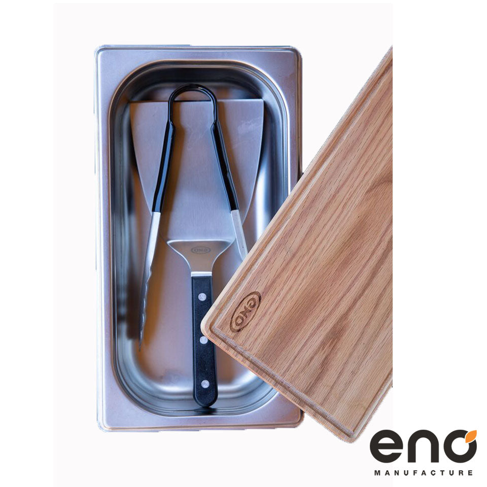 Coffret du Chef (spatule, pince, bac, planche) ENO - ENO - Ensemble de couteaux - - La Guilde Culinaire