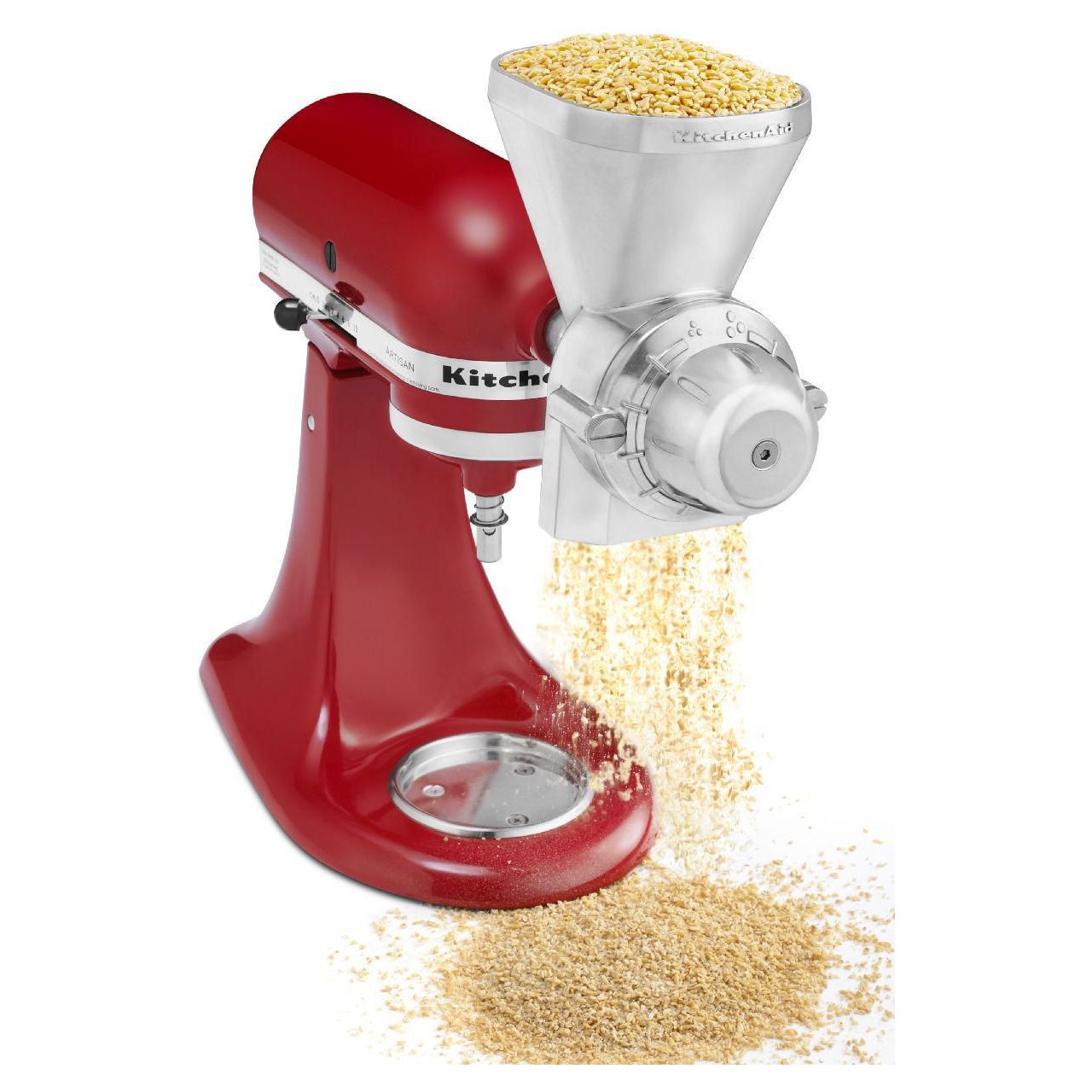 Accessoire Moulin à grains en métal pour batteur sur socle KitchenAid - Kitchenaid - Moulin à grains - - La Guilde Culinaire