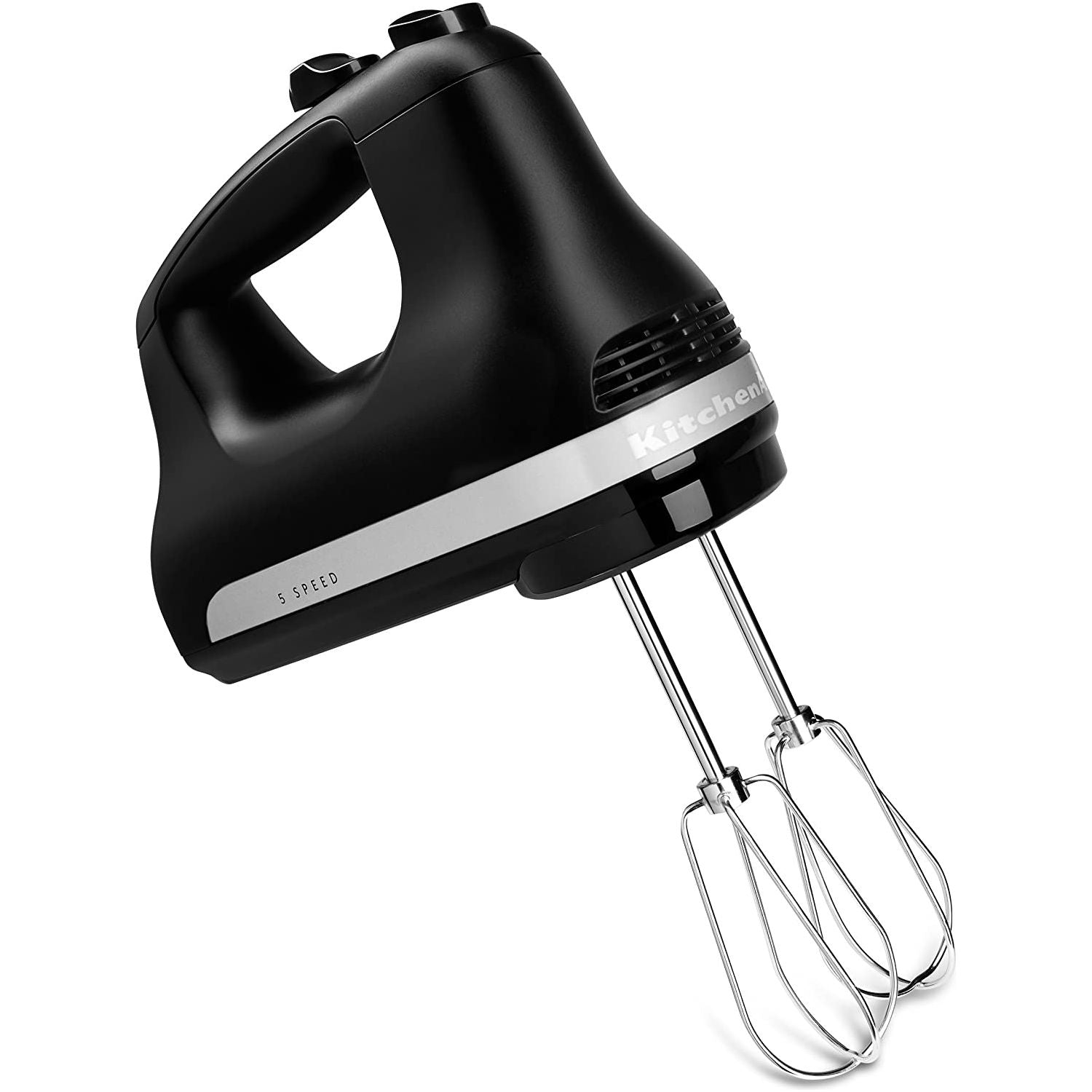 Batteur à main Ultra Power 5 vitesses Noir Mat - Kitchenaid - Batteur à main - KHM512BM - La Guilde Culinaire
