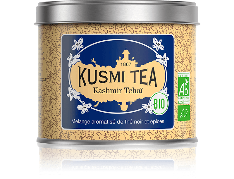 Thé Noir Kashmir Tchaï Boîte Métal 100g   - Kusmi Tea - Thé et infusion - KASH100