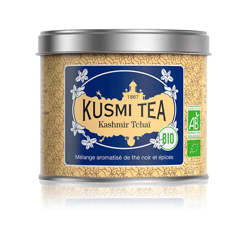 Thé Noir Kashmir Tchaï Boîte Métal 100g - Kusmi Tea - Thé et infusion - KM3253 - La Guilde Culinaire