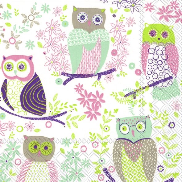 Serviette de table ''Jolly owls'' - IHR - Serviette - - La Guilde Culinaire
