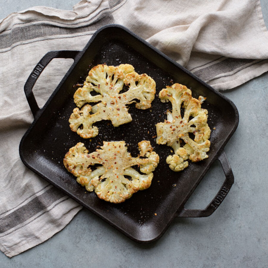 Grille carrée en fonte de 11" de la collection Chef - Lodge - Gril - - La Guilde Culinaire